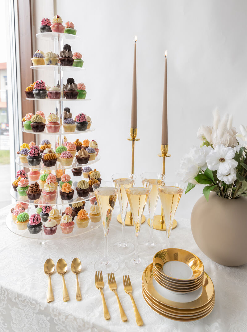 Eleganta minicupcakes för företagsevent