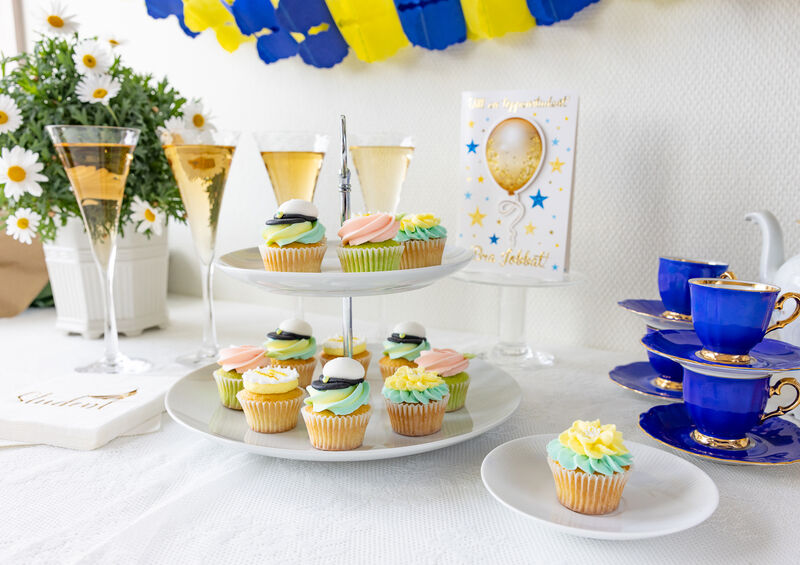 Studentcupcakes för studentfirande